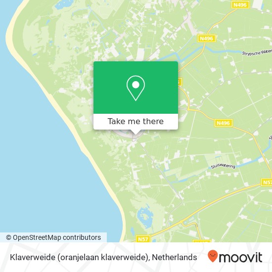 Klaverweide (oranjelaan klaverweide), 3235 SV Rockanje kaart