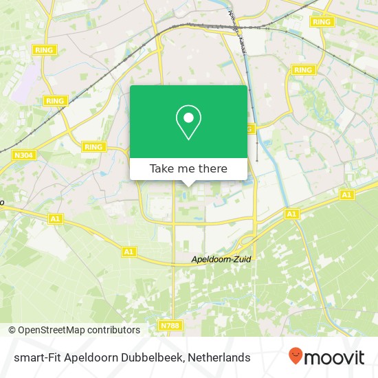 smart-Fit Apeldoorn Dubbelbeek, Dubbelbeek 22 kaart