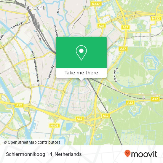 Schiermonnikoog 14, Schiermonnikoog 14, 3524 AJ Utrecht, Nederland kaart