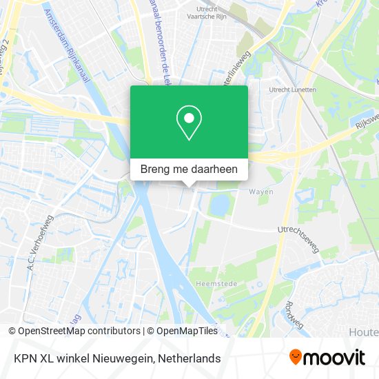 KPN XL winkel Nieuwegein kaart