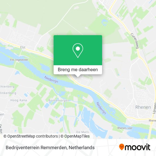 Bedrijventerrein Remmerden kaart
