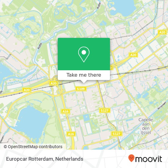Europcar Rotterdam, Metaalhof 60 kaart