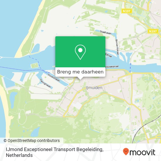 IJmond Exceptioneel Transport Begeleiding kaart