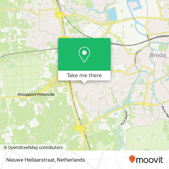 Nieuwe Heilaarstraat, 4813 CZ Breda kaart