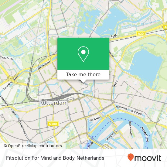 Fitsolution For Mind and Body, Noordsingel 52 kaart