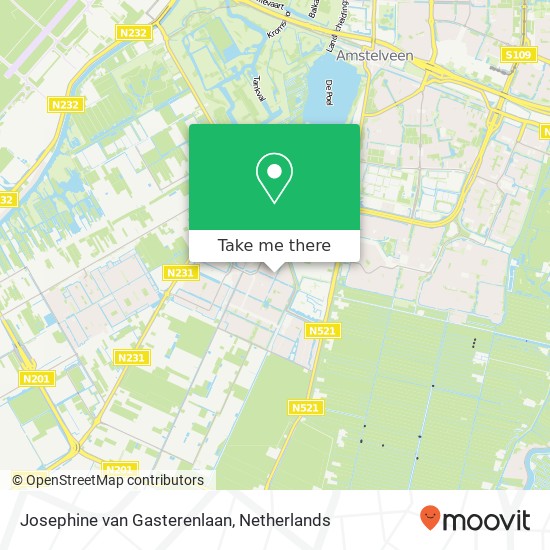 Josephine van Gasterenlaan, 1187 SB Amstelveen kaart
