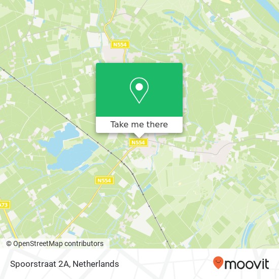 Spoorstraat 2A, Spoorstraat 2A, 5865 AH Tienray, Nederland kaart