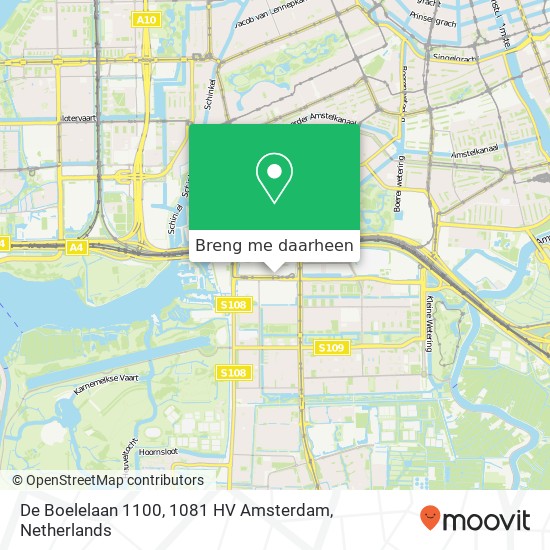 De Boelelaan 1100, 1081 HV Amsterdam kaart