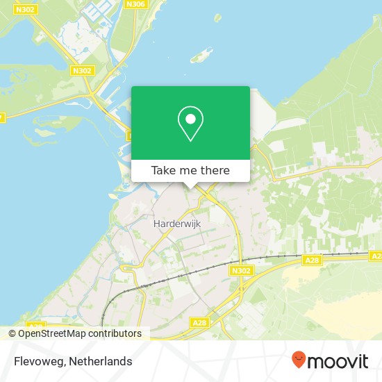 Flevoweg, 3841 Harderwijk kaart