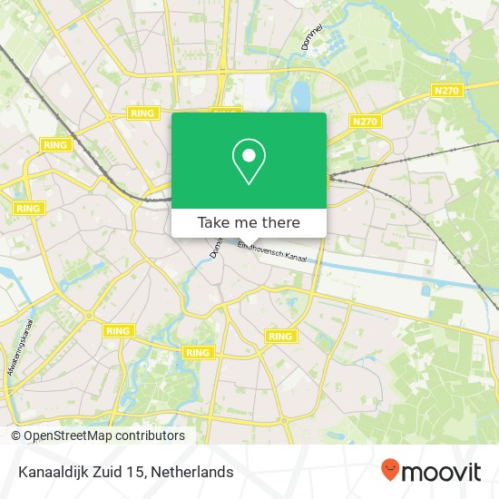 Kanaaldijk Zuid 15, 5611 VA Eindhoven kaart