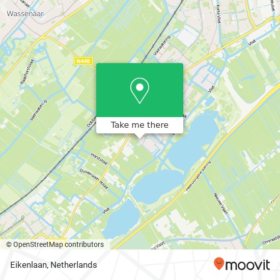Eikenlaan, Eikenlaan, 2251 Voorschoten, Nederland kaart