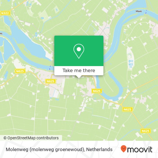 Molenweg (molenweg groenewoud), 5396 NH Lithoijen kaart