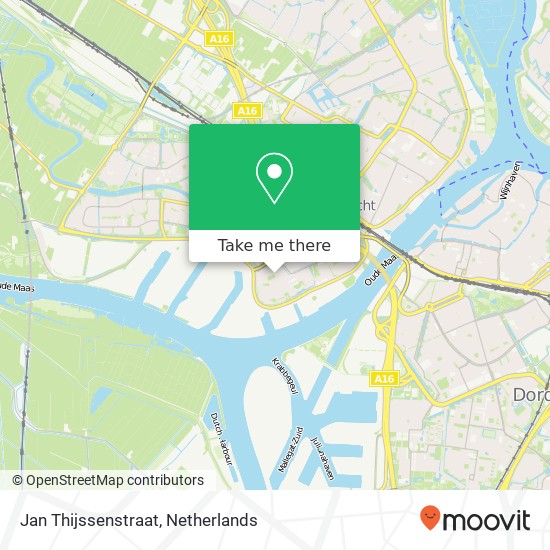 Jan Thijssenstraat, 3333 Zwijndrecht kaart