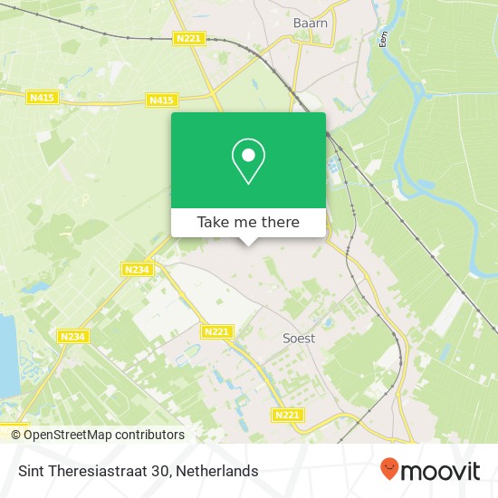 Sint Theresiastraat 30, Sint Theresiastraat 30, 3762 CZ Soest, Nederland kaart