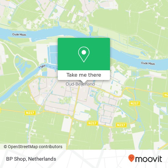 BP Shop, Beneden Oostdijk 18 kaart