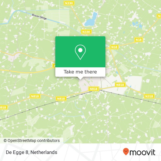 De Egge 8, 7051 AX Varsseveld kaart