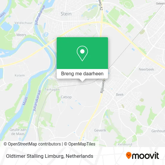 Oldtimer Stalling Limburg kaart