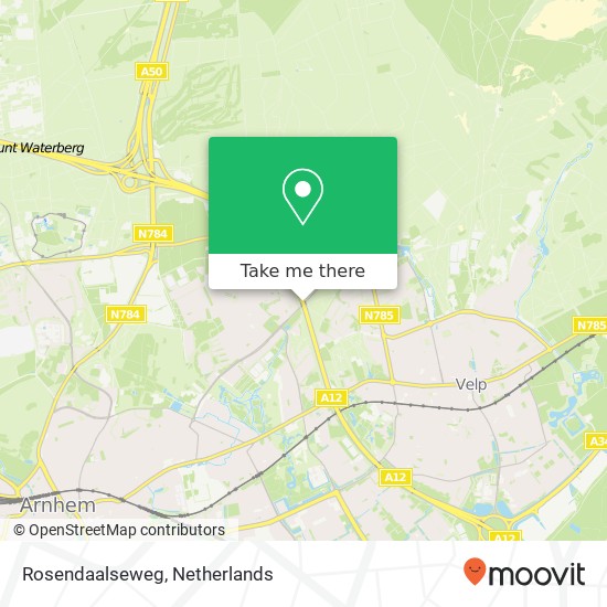 Rosendaalseweg, 6823 Arnhem kaart