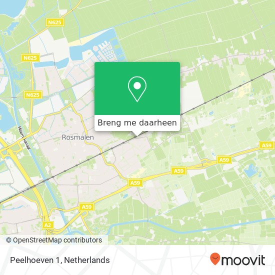 Peelhoeven 1, 5244 HC Rosmalen kaart