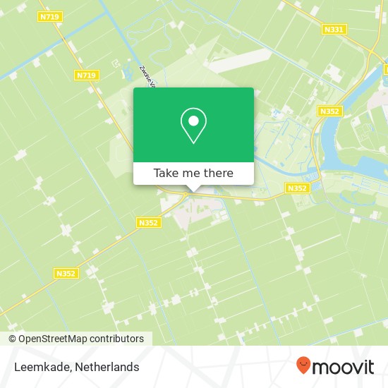 Leemkade, 8317 Kraggenburg kaart