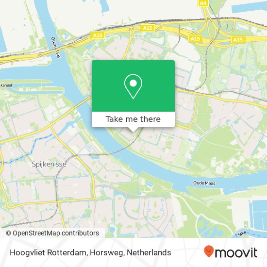 Hoogvliet Rotterdam, Horsweg kaart