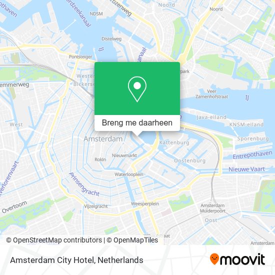 Amsterdam City Hotel kaart