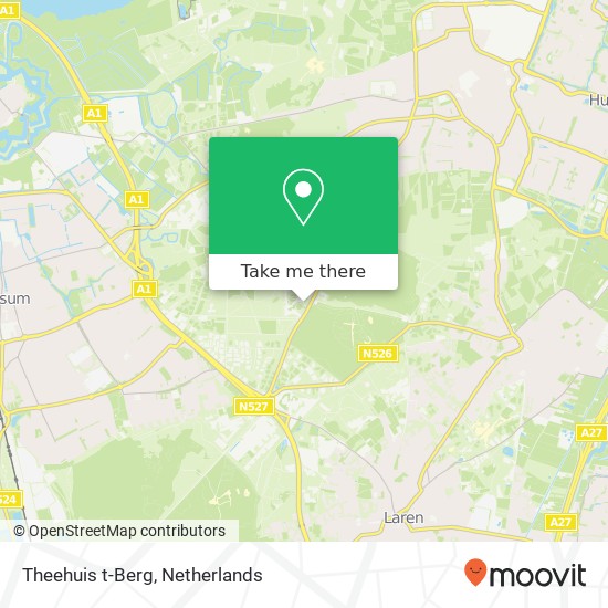 Theehuis t-Berg, Crailoseweg 116 kaart