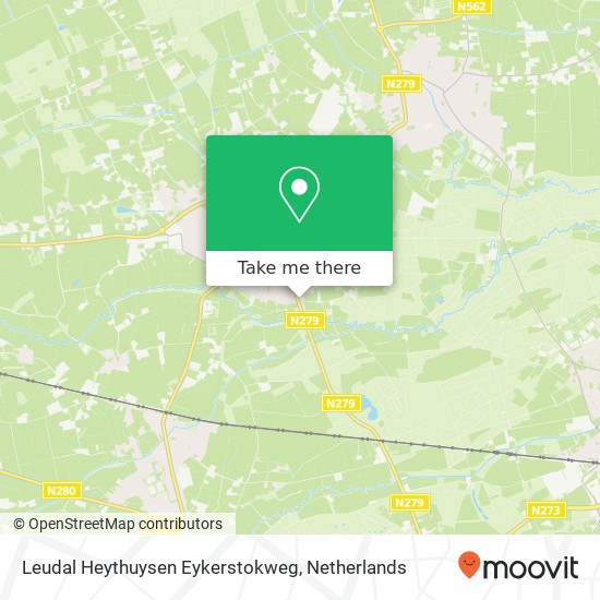 Leudal Heythuysen Eykerstokweg kaart
