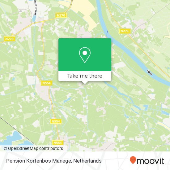 Pension Kortenbos Manege, Kortenbos 1 kaart