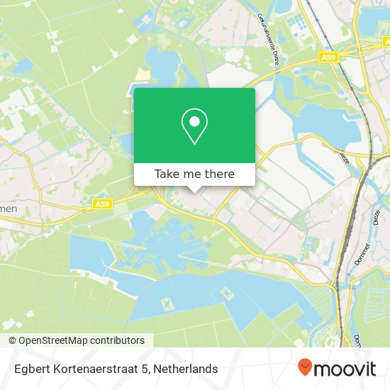 Egbert Kortenaerstraat 5, 5224 HH 's-Hertogenbosch kaart