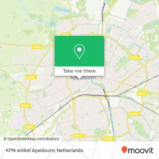 KPN winkel Apeldoorn, Hoofdstraat 110 kaart