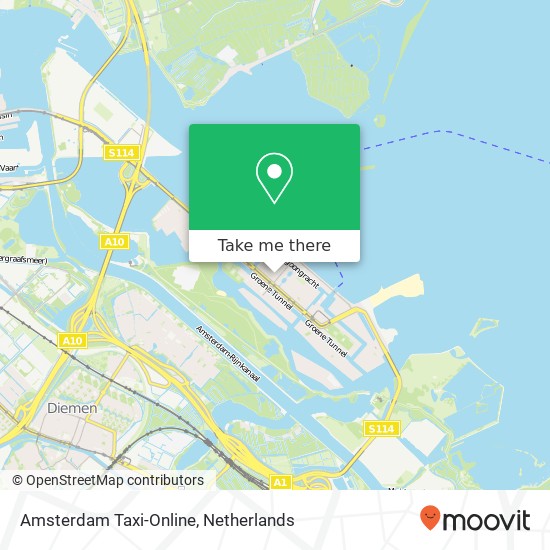 Amsterdam Taxi-Online kaart