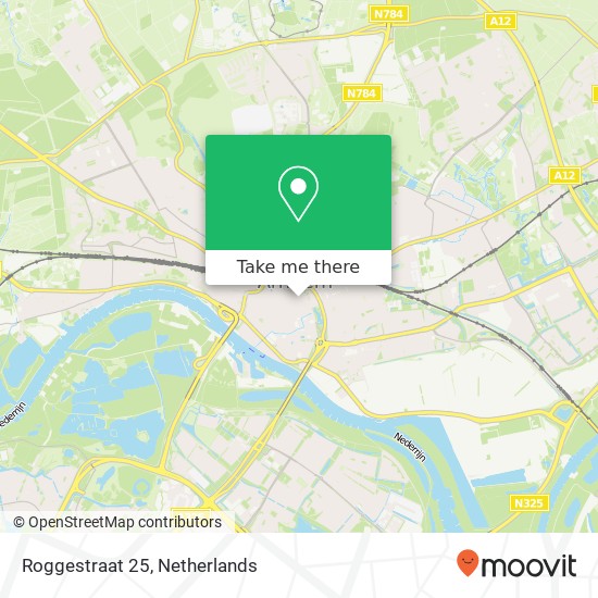 Roggestraat 25, 6811 BB Arnhem kaart