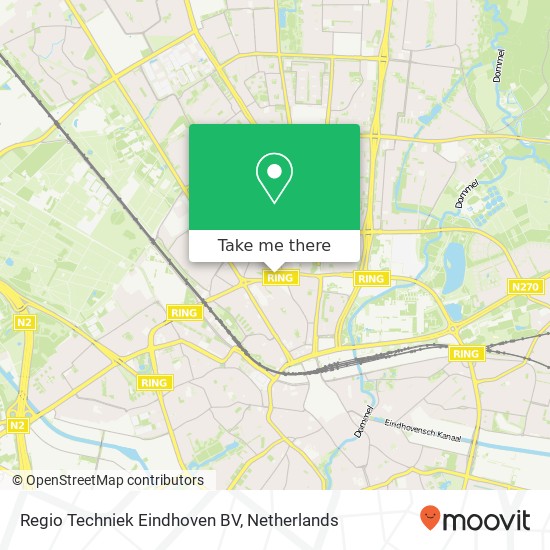 Regio Techniek Eindhoven BV, Wezelstraat 2 kaart