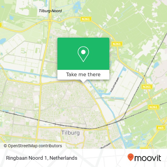 Ringbaan Noord 1, 5013 EA Tilburg kaart