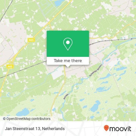 Jan Steenstraat 13, 5062 LP Oisterwijk kaart