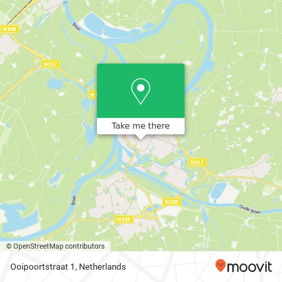 Ooipoortstraat 1, 6981 DS Doesburg kaart