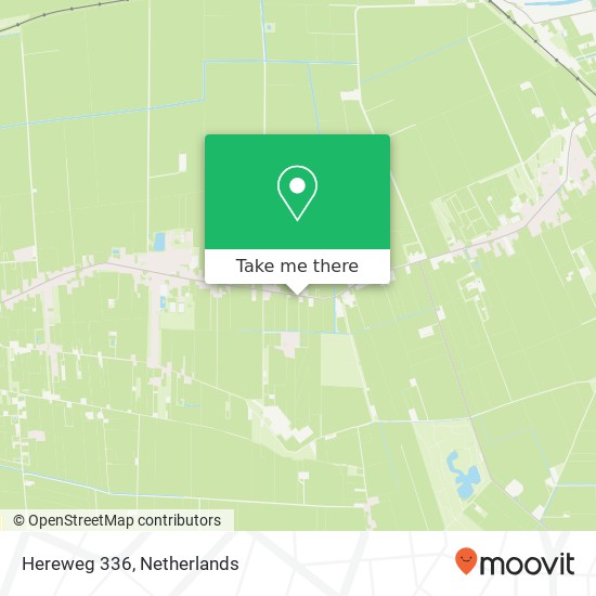 Hereweg 336, 9651 AT Meeden kaart