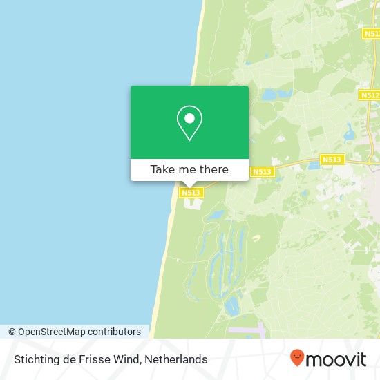 Stichting de Frisse Wind, Zeeweg 45 kaart