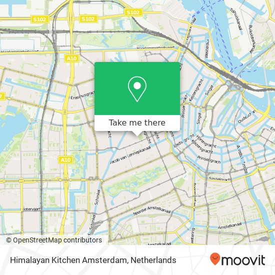 Himalayan Kitchen Amsterdam, Ten Katestraat 45H kaart