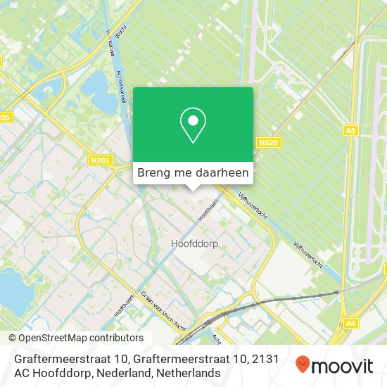 Graftermeerstraat 10, Graftermeerstraat 10, 2131 AC Hoofddorp, Nederland kaart