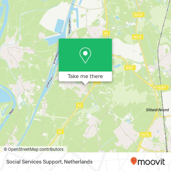 Social Services Support, Molenstraat 55 kaart