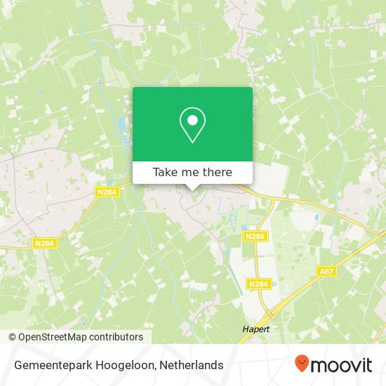 Gemeentepark Hoogeloon, Arnold van Rodelaan 1 kaart
