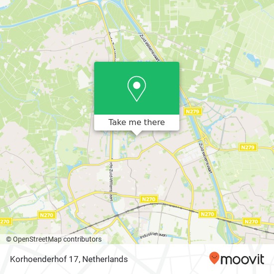 Korhoenderhof 17, Korhoenderhof 17, 5702 NA Helmond, Nederland kaart