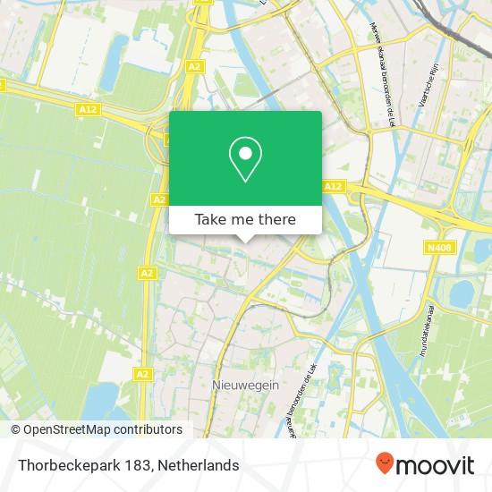 Thorbeckepark 183, Thorbeckepark 183, 3437 JT Nieuwegein, Nederland kaart