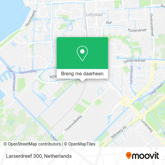 Larserdreef 300 kaart