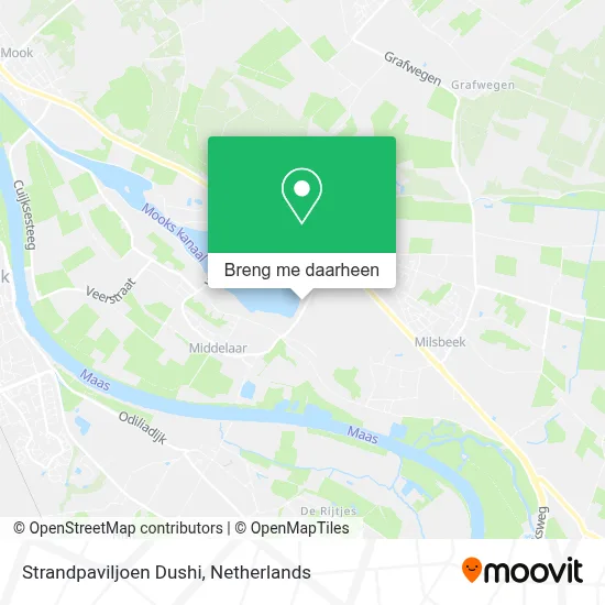 Strandpaviljoen Dushi kaart