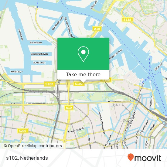 s102, 1014 Amsterdam kaart