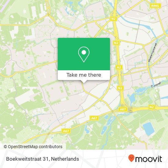 Boekweitstraat 31, 5503 XP Veldhoven kaart