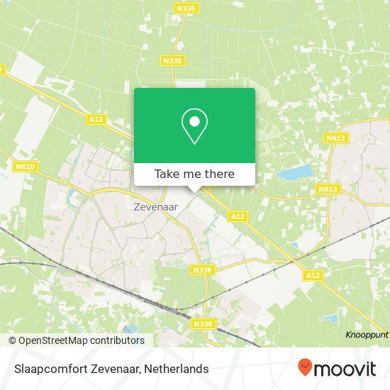 Slaapcomfort Zevenaar, Edisonstraat 36 kaart